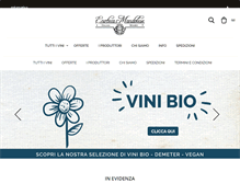 Tablet Screenshot of enotecamandolese.com